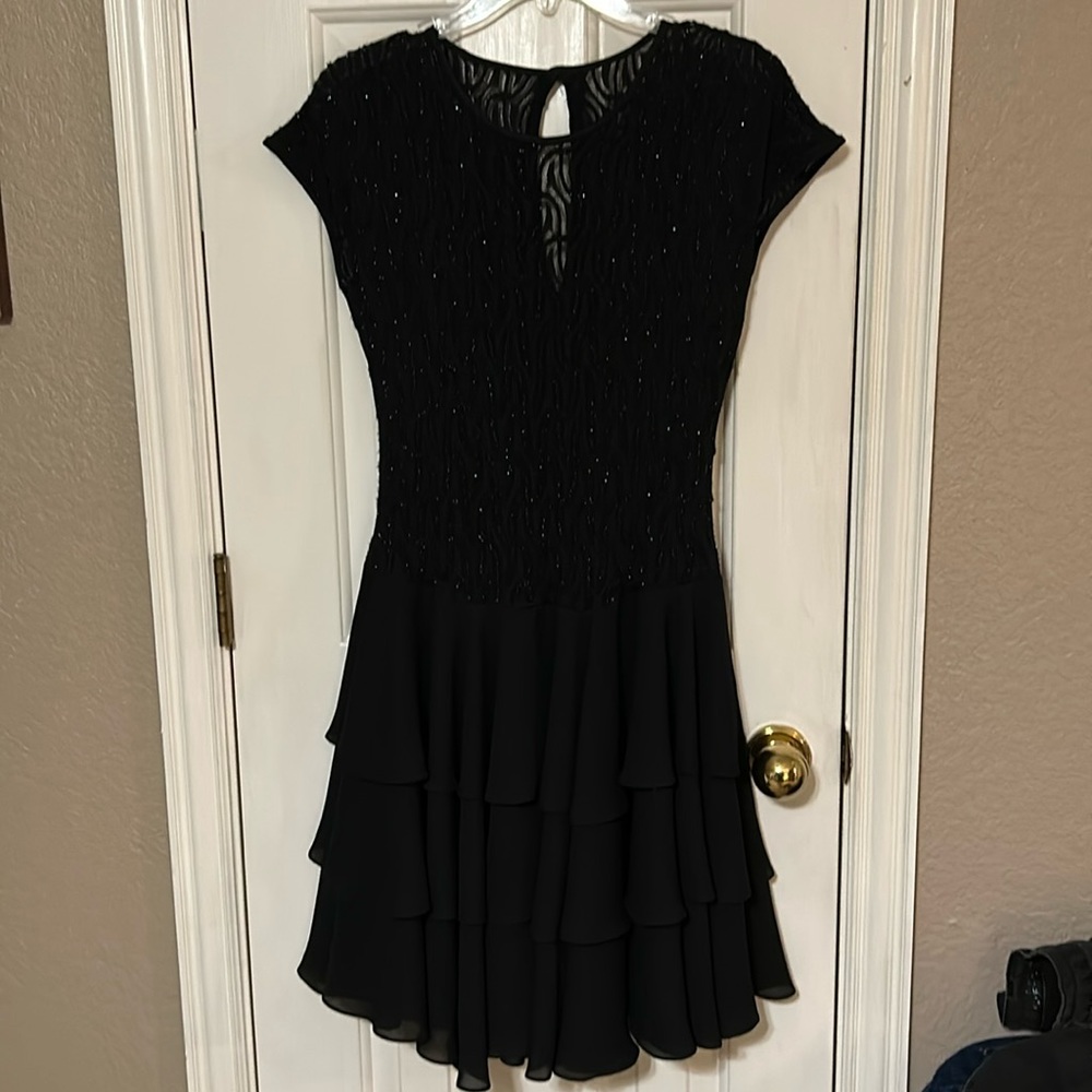 Ladies black evening dress